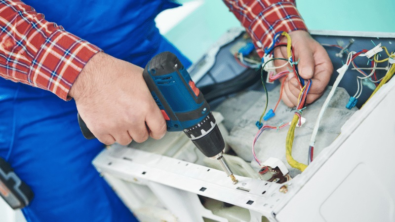 Sincan Airfel Airfel çamaşır makinesi kart tamiri – Su almama arızası orijinal parça ile giderildi. - Teknik servis örneği